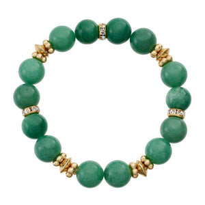 Olivia Riegel Green Aventurine Bead Bracelet