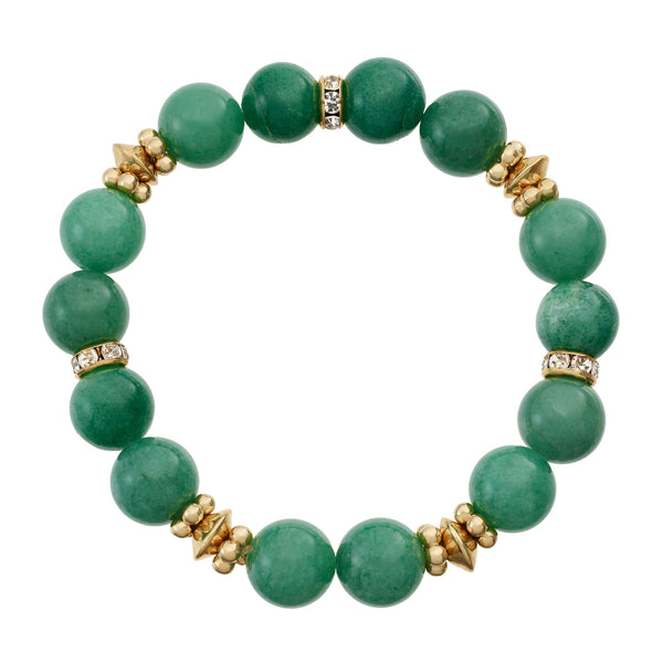 Load image into Gallery viewer, Olivia Riegel Green Aventurine Bead Bracelet
