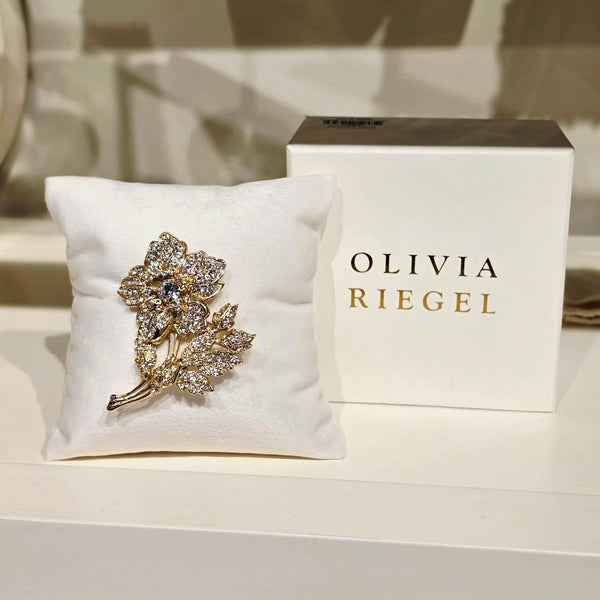 Load image into Gallery viewer, Olivia Riegel Rose Brooch
