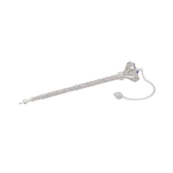 Load image into Gallery viewer, Olivia Riegel Torah Pointer with Sapphire Crystals
