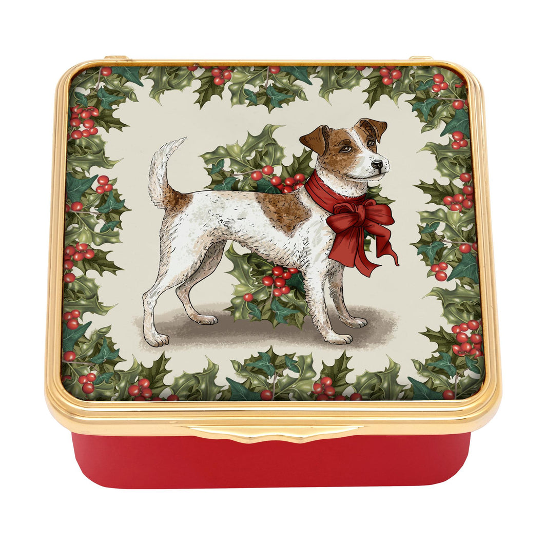 Halcyon Days Waiting for Christmas - Enamel Box