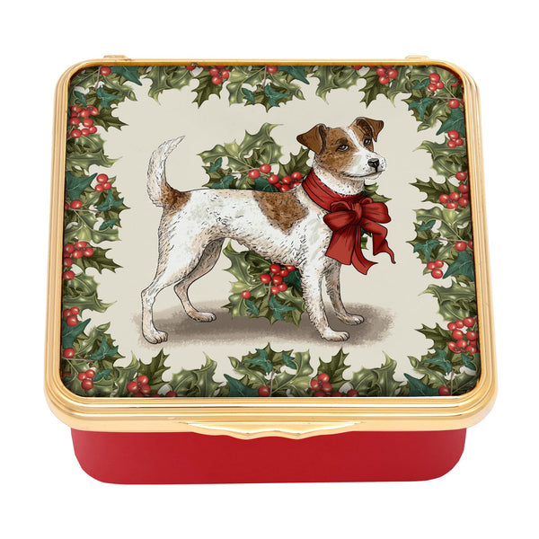 Load image into Gallery viewer, Halcyon Days Waiting for Christmas - Enamel Box

