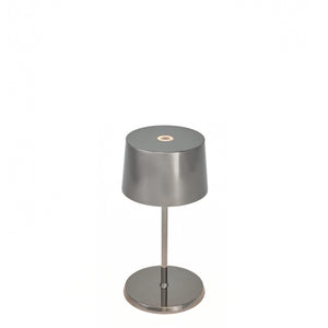 Zafferano Olivia Pro Mini Table Lamp - Antique Nickel