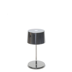 Zafferano Olivia Pro Mini Table Lamp - Black Chrome