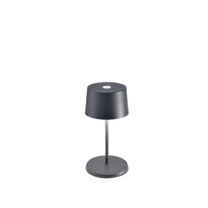 Zafferano Olivia Pro Mini Table Lamp - Dark Grey