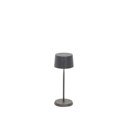 Zafferano Olivia Pro Micro Table Lamp - Dark Grey