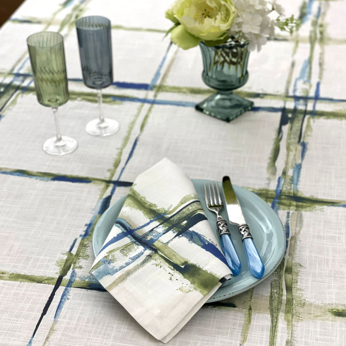 Bodrum Abstract Grid Napkins - Thumbnail 5