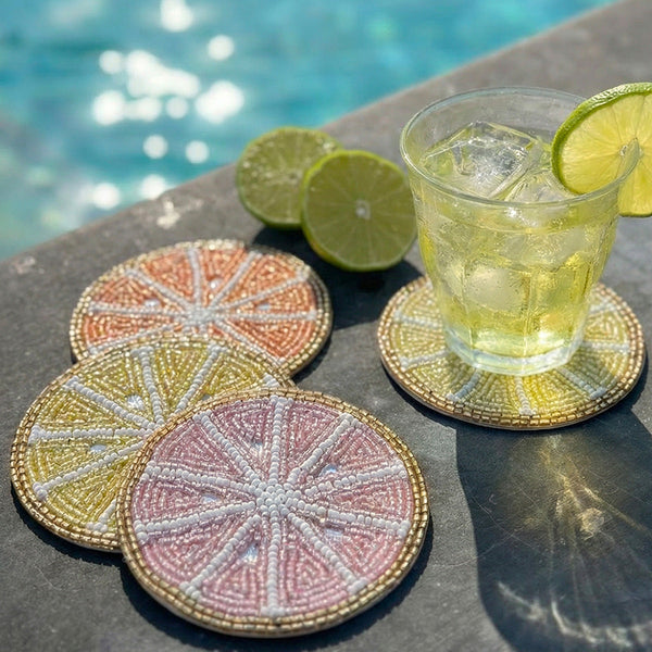 Load image into Gallery viewer, Bodrum Linens Citrus Coaster Set
