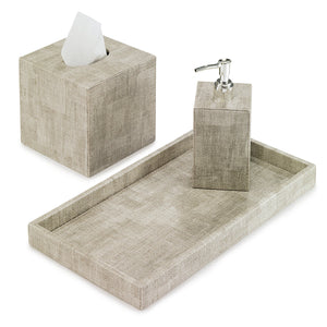 Bodrum Linens Luster Granite Tissue Box