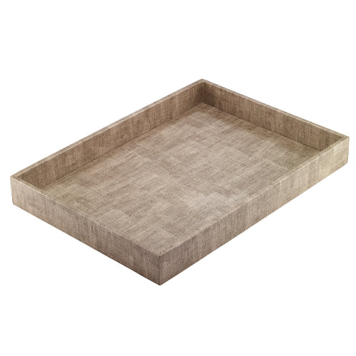 Bodrum Linens Luster Sand Rectangle Tray