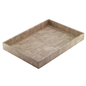 Bodrum Linens Luster Sand Rectangle Tray