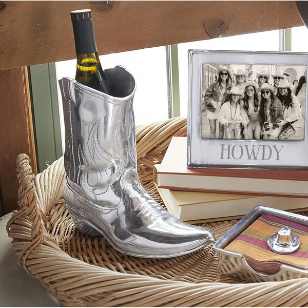 Load image into Gallery viewer, Mariposa Cowboy Boot Wine Cooler
