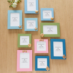 Mariposa Scallop Periwinkle Blue 4x4 Frame