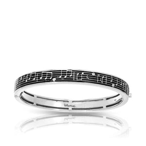 Belle Etoile Melody Black Bangle - Black