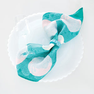 Mariposa White Scalloped Acrylic 15" Placemat Set of 2