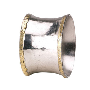 Bodrum Linens Concave Metallic - Napkin Rings - Set of 4