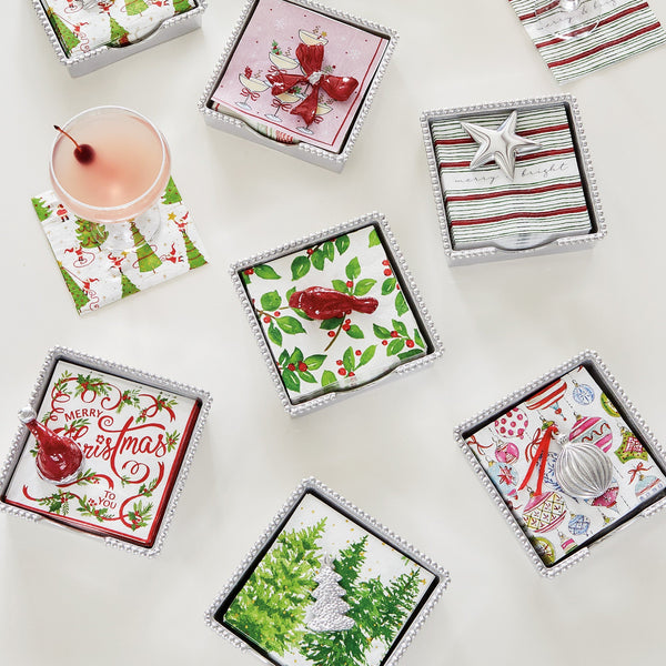 Load image into Gallery viewer, Mariposa Ornament (9215) Beaded Napkin Box Set
