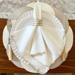 Bodrum Linens Firenze Napkin - Linen Napkins - Set of 4