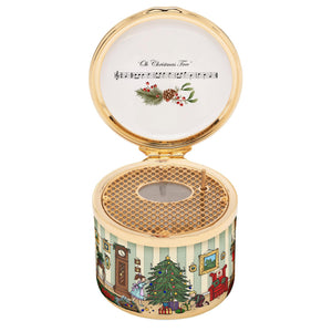 Halcyon Days Decorating for Christmas - Oh Tannenbaum - Musical Enamel Box