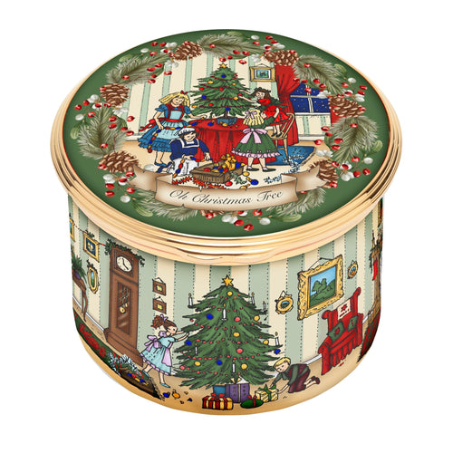 Halcyon Days Decorating for Christmas - Oh Tannenbaum - Musical Enamel Box