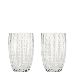 Zafferano Perle Tumbler - Set Of 2 - Transparent