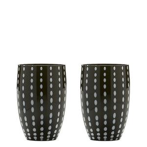 Zafferano Perle Tumbler - Set Of 2 - Black