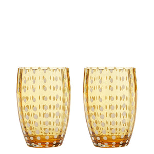 Zafferano Perle Tumbler - Set Of 2 - Amber