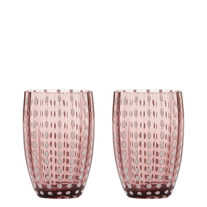 Zafferano Perle Tumbler - Set Of 2 - Amethyst