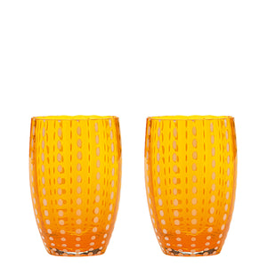 Zafferano Perle Tumbler - Set Of 2 - Orange
