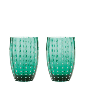 Zafferano Perle Tumbler - Set Of 2 - Green