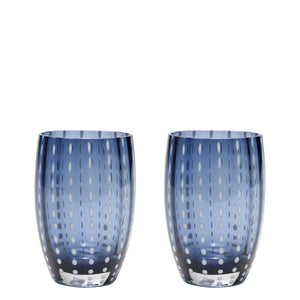 Zafferano Perle Tumbler - Set Of 2 - Grey Blue