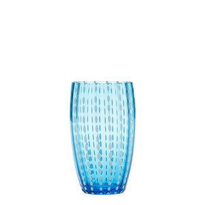 Zafferano Perle Beverage Glasses - Set Of 2 - Aquamarine