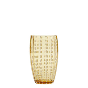 Zafferano Perle Beverage Glasses - Set Of 2 - Amber
