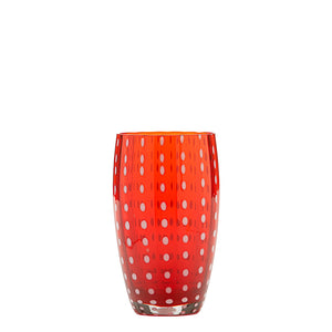 Zafferano Perle Beverage Glasses - Set Of 2 - Red