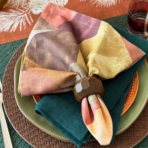 Bodrum Linens Paysage - Linen Napkins - Set of 4