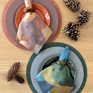 Bodrum Linens Paysage - Linen Napkins - Set of 4