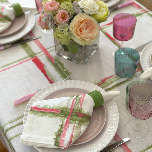 Load image into Gallery viewer, Bodrum Linens Abstract Grid - Tablecloths &amp; Runners
