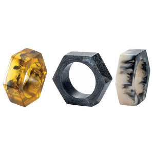 Bodrum Linens Piper - Napkin Rings - Set of 4