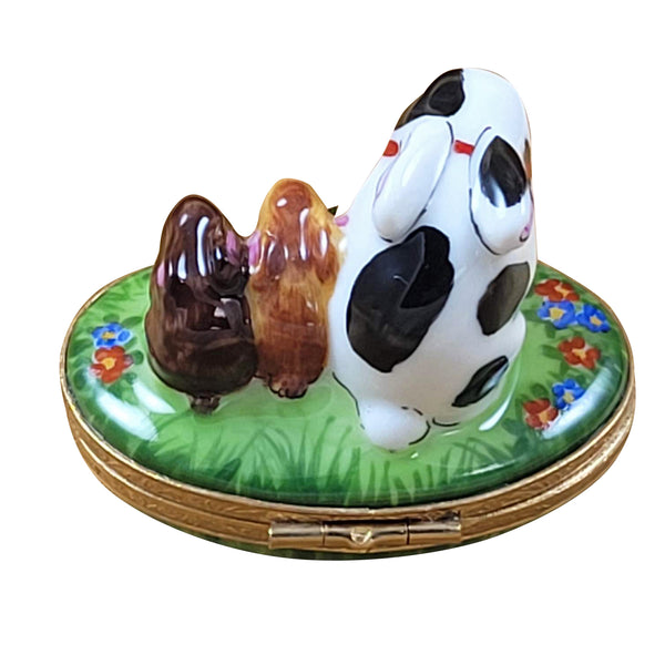 Load image into Gallery viewer, Rochard &quot;Rabbit Family - Spring Design&quot; Limoges Box
