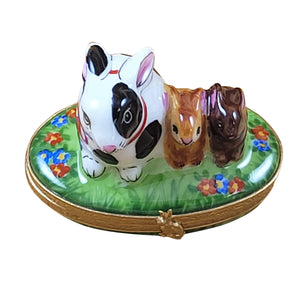Rochard "Rabbit Family - Spring Design" Limoges Box