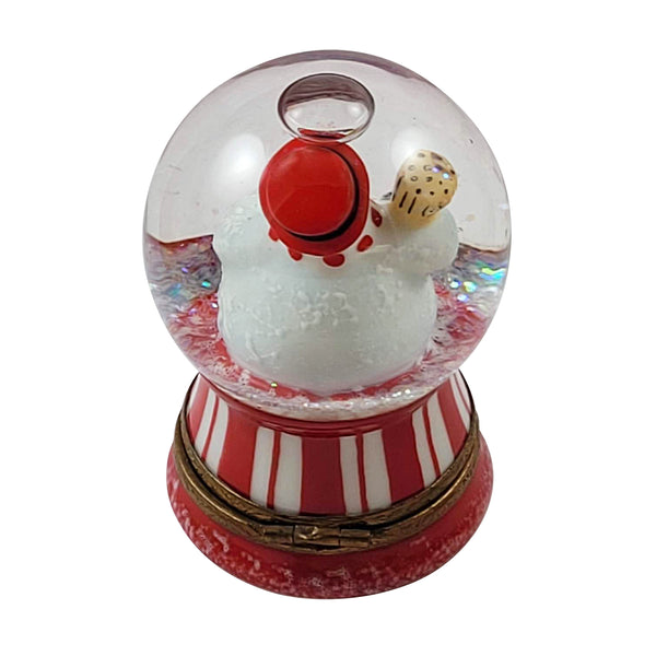 Load image into Gallery viewer, Snowman in Globe Limoges Box
