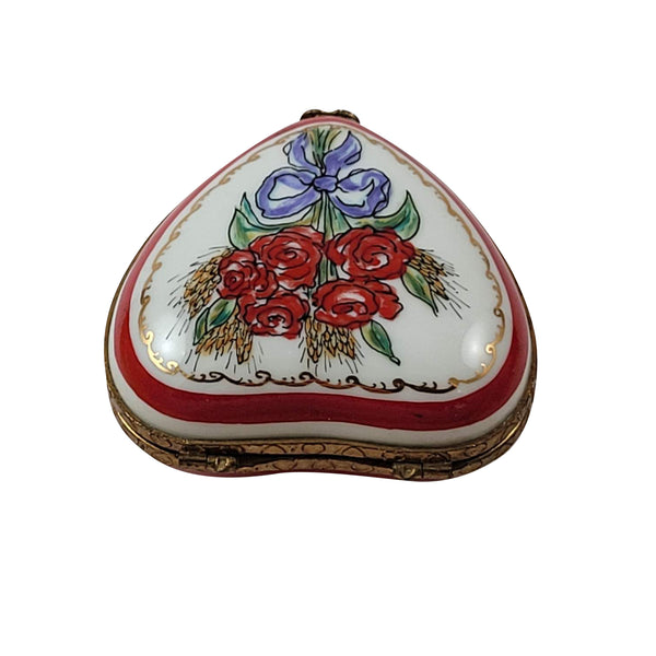 Load image into Gallery viewer, Heart with Rose Aoπ Limoges Box
