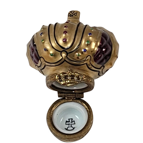 Golden Crown Limoges Box