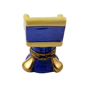 Dentist Chair - Blue & Yellow Limoges Box