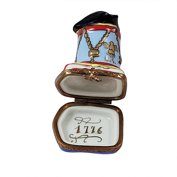 Load image into Gallery viewer, 1776 Drum with Hat Limoges Box
