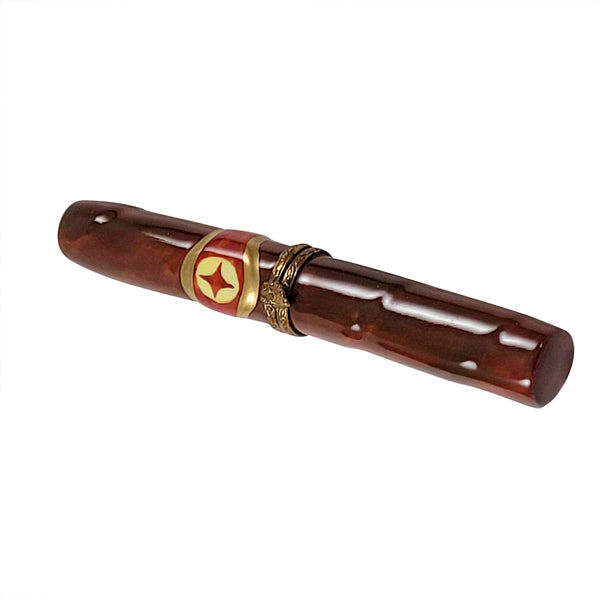 Load image into Gallery viewer, Cigar with Star Band Limoges Box
