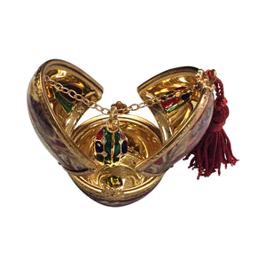 Egg with Dangling Faberge Style Egg Limoges Box