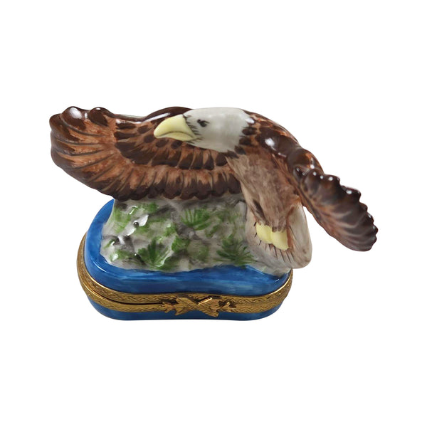 Load image into Gallery viewer, Bald Eagle Limoges Box
