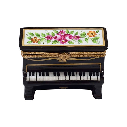 Upright Floral Piano Limoges Box
