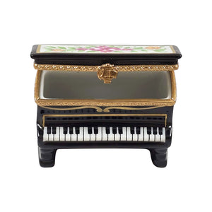 Upright Floral Piano Limoges Box